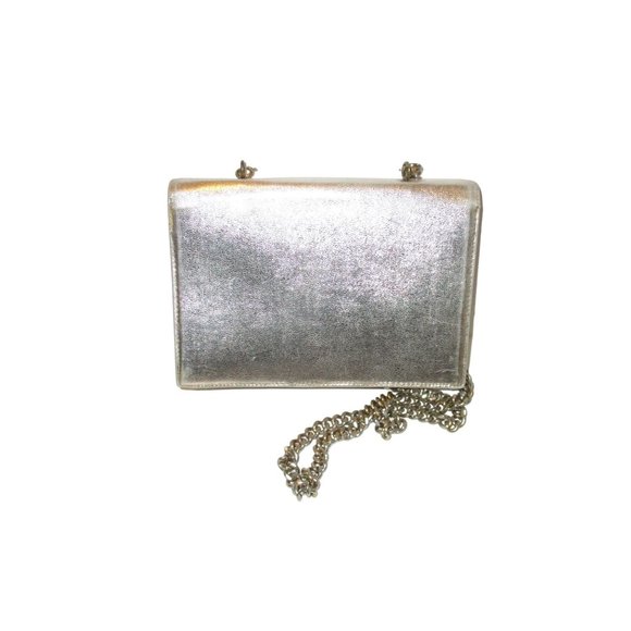 *Stunning Vintage Gold Metallic Boxy Evening Shoulder Bag - Picture 2 of 9